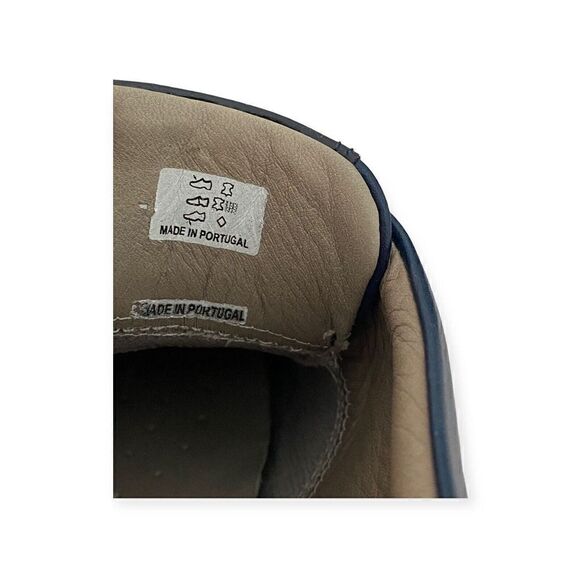 ECCO WOMAN SHOES SNEAKERS BLUE LEATHER ATHLETIC SIZE 35/5 - Picture 6 of 7